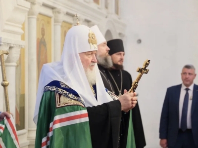 Патриарх Кирилл освятил новый храм Александра Невского в Астрахани