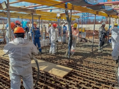 На ЛАЭС-2 начали бетонировать фундамент под турбину третьего энергоблока