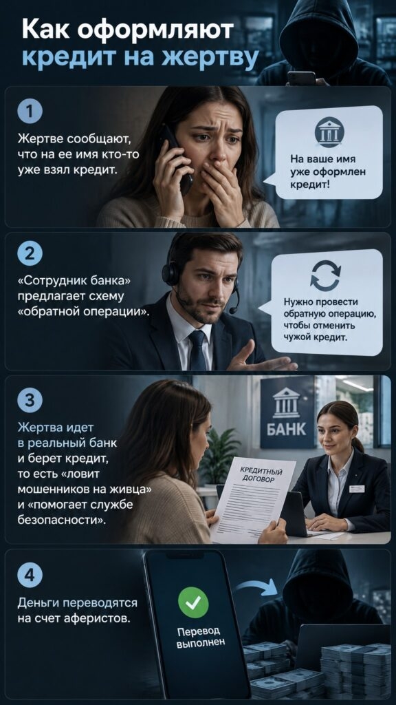 Инфографика: как мошенники оформляют кредиты на россиян